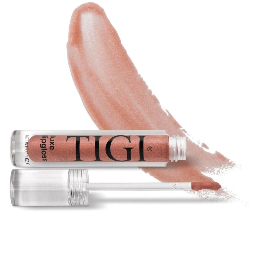 TIGI Professional Cosmetics Luxe Lipgloss Lip Gloss Shade Foxy Pink High Shine